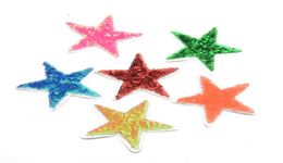 6COLORS Shiny Sequin Star heart kiss Embroidered Iron On Patches Clothes Sequins Patch Sequins DIY craft garment1850295