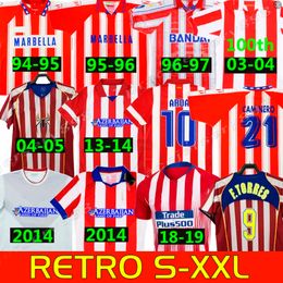 Retro 2004 2005 Atletico GRIEZMANN MaDrid soccer jerseys #9 F.TORRES 1994 95 96 97 2013 14 15 CAMINERO Gabi HOME vintage classic football shirt tops