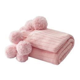 sets Adult Baby Blanket Pompom Decor Large Size Home Blanket Multifunction 100150 cm Bedding Quilt For Kids Newborn Infant Sleeping