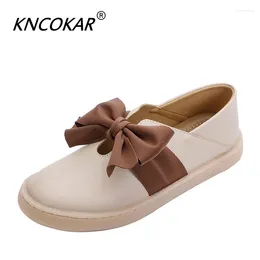 Casual Shoes Spring Flat Bowknot Single Soft Bottom Loafer Fashion Leisure Large Size Women's 34-41 X202401