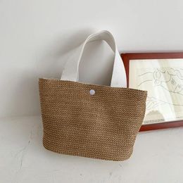 Shoulder Bags Straw Bag 2024 Beach Women's Fresh Cute Japanese And Korean Style