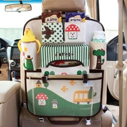 Organizers Cartoon Baby Car Seat Back Storage Bag, Large Capacity Multifunctional Hanging Bag, Kids Auto Seat Organizer Toddler Travel Box