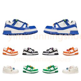 Classic Designer New Casual Shoes Trainer Maxi Sneaker Couple Style Men Women Casual Shoes High end Low Top Sports Shoes Size 35-45 Blue Green Orange Black White b1