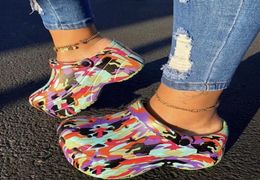 Women039s Sandals Platform High Heels Summer Fashion Leopard Print Garden Slippers Casual Comfortable Women039s Shoes Beach 1675811