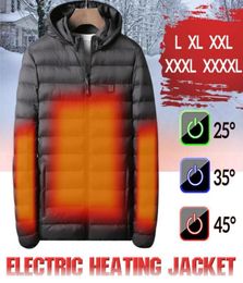 New USB Electric Heated Winter Coat Jacket Waterproof Comfor Washable Heating Vest Thermal Warmer Men Coat For Camping Hiking4011252