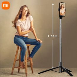 Sticks Xiaomi 62" Selfie Stick Tripod Stand Cellphone Tripod with Wireless Remote and Mobile Phone Holder Compatible with Apple IPhon