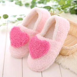Slippers Lovely Ladies Home Floor Soft Women Indoor Outsole Cotton-Padded Shoes Female Cashmere Warm Casual