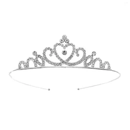 Hair Clips Girls Crown Baroque Headdress Full Rhinestones Glittering Elegant For Stage Performance School Ball