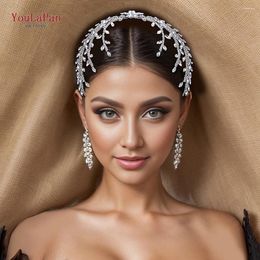 Hair Clips TOPQUEEN Bride Comb Wedding Rhinestone Accessories Handmade Women Headwear Banquet Jewelry Girl Party Headband HP551