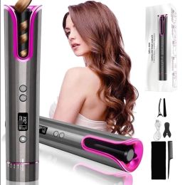 Straighteners Wireless Automatic USB Charging Rotary Hair Curler Does Not Hurt Hair Lazy Electric Curling Iron