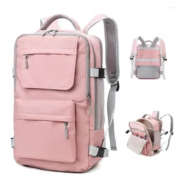 Backpack Women's Multifunctional Travel With USB Charging Port Laptop Computer Bag Flight Approved Carry On