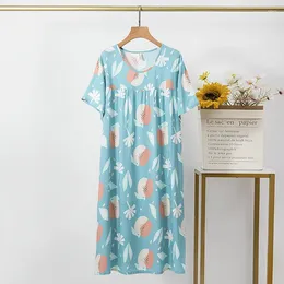 Women's Sleepwear Home Wear Dress Summer Pyjamas Women Sleeping Clothes Lovely Girl Nightwear Printing Nightgowns Korea Nightshirt Vestido