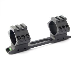 Accessories Tactical 30mm Scope Ring Mount 2Slots 12bolts Bubble Level 11mm Dovetail Picatinny Weaver Rail Mount