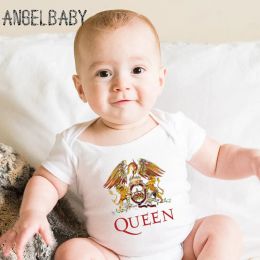 One-Pieces Infant Bodysuits Freddie Mercury The Queen Rock Band Print Newborn Baby Romper Summer Jumpsuit Outfits Onesie Boys Girls Clothes