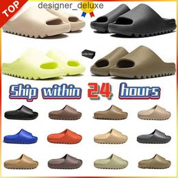 Designer Slippers Men Women Slides Bone Black White Desert Sand Earth Brown Mineral Blue Glow Green Moon Grey Mens Fashion Sandals Summer Outdoor Shoes NDRF