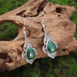Dangle Earrings Creative And Fashionable Green Gemstone Suitable For Women's Birthday Parties High-End Accessories Gifts