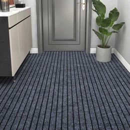 Carpets Thickening Long Kitchen Mat Anti Slip Stripe Grey Waterproof Oilproof Area Rugs Hallway Door Floor Mats Mall Entrance Doormat
