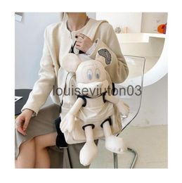 Designer Basketball School Cute Mouse Backpack Mens Womans Tote Shoulder Handbag Large Capacity Nylon Messenger College Student0493357326