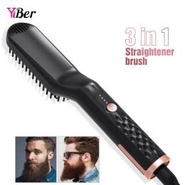 Brushes Beard Straightener for Men Professional Hair Comb Brush Straighten Straightening Comb Quick Hair Styler