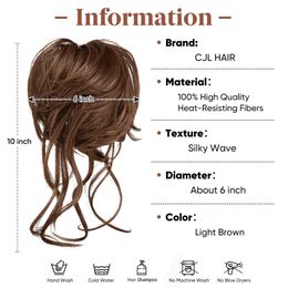 and Fashionable fluffy bag shaped for women ball with naturally long beards curly high-temperature silk wig hair loop