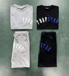 Designer Uk London Trapstar t Shirt Irongate Arch Chenille Short Set Fashion Embroidered Tracksuit Eu 2024 1ig