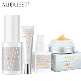 Moisturisers AUQUEST Retinol Skin Care Set AntiWrinkle Cream Whitening Mosturizing Serum Skincare Facial Product Kits Beauty Health 4PCS