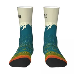 Men's Socks Mount Kilimanjaro Sock Men Women Polyester Stockings Customizable Design