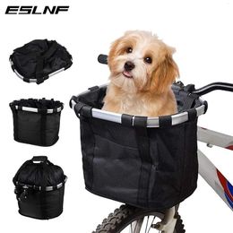 Bicycle Basket Outdoor Camping Tote Bag Large Capacity Front Aluminium Alloy Folding Electric Vehicle Hanging Bags240410