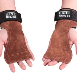 Gloves 1 Pair Cowhide Weight Lifting Training Gloves Palm Protection Anticocoon Wearable Barbell Horizontal Bar Fitness Gym Equipment
