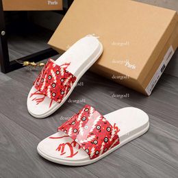 Red Bottoms MEN Slippers Man Classic Spike Flat Spikes Slide Sandal Thick Rubber Sole Slipper Studs Slides Platform Mules Summer Casual Fashion Shoes 31