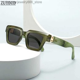 Sunglasses Retro square sunglasses for womens 2024 fashion sunglasses for mens retro sunglasses for mens luxury Lentes De Sol Mujer Zonebril Lunette Q240425