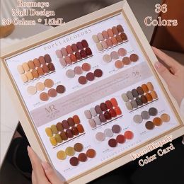 Kits Rormays 15ml Autumn Orange Theme Caramel gel nail polish 36 Colour Semi permanent UV LED gel Varnish Soak Nail Art Manicure