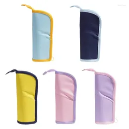 Creative Pen Pencil Bag Foldable Pouch Large Capactity Zippered Case Holder For Kid Student Birthday Gift