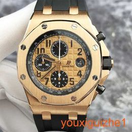 AP Timeless Wrist Watch Epic Royal Oak Offshore Series Mens Watch 26470OR Date Display Timing Function 42mm Automatic Mechanical Watch