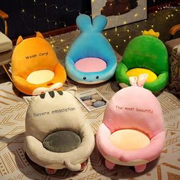 Pillow Children's Sofa Dual-purpose Folding Seat In Winter Baby Can Sit Cute Cartoon One Piece Stuffed Plush