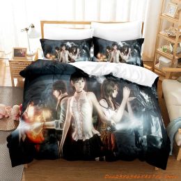 sets 2023 FATAL FRAME Bedding Set Single Twin Full Queen King Size Bed Set Adult Kid Bedroom Duvetcover Sets Game Anime Bed Sheet Set