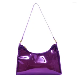 Evening Bags PVC Shoulder Clear Crescent Casual Fashion Festival Gifts Girls Purses Women Handbag Jelly Solid Color Female Clutch