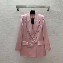 Brand suit women suits coat Designer womens Fashion dinner part double-breasted long-sleeved Pink blazer suit jacket overcoat Apr 25
