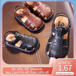 Boots Summer Baby Leather Shoes Toddler Soft Sole Sandals Outdoor Beach Girl Boy Water Shoes Infant First Walkers Fashion Footwear