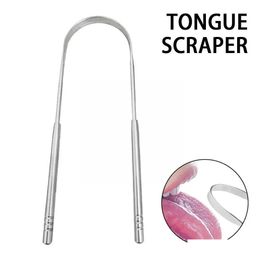 Other Oral Hygiene Stainless Steel Tongue Scraper Cleaner Coated Toothbrush Fresh Mouth Breath Tools Care Cleaning Tool S030 Drop Deli Otkiy