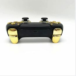 Cases Matte Black DIY Custom Housing Shell Case Cover Chrome Gold Replacement Buttons Decorative Trim For PS5 Playstation 5 Controller