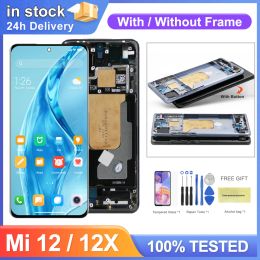 Screens 6.28" Xiaomi 12 Screen Replacement for Xiaomi Mi 12 2201123G 2201123C Lcd Display Digital Touch Screen With Frame for Xiaomi 12X