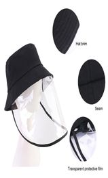 Unisex Adult Cottton Bucket Hat Fisherman Cap Protective Face Shield Anti Saliva Antifog Dustproof Windproof Oudoor Safe5776327