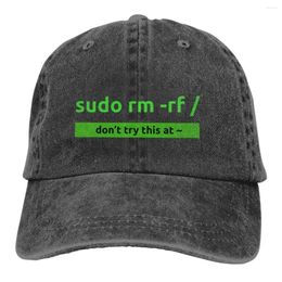 Ball Caps Linux Operating System Multicolor Hat Peaked Women's Cap Sudo Programming Command Personalised Visor Protection Hats