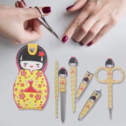 Nail Art Kits Scissors Set With Case Zinc Aluminum Alloy Personal Manicure Tool