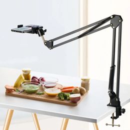Camera Phone tripod Table Stand Set Overhead S Pography Adjustable Arm stand For Ring Light Lamp Holder 240418