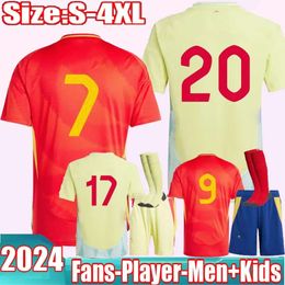 2024 PEDRI YAMAL RODRIGO Soccer Jerseys 24 25 Spain LAMINE PINO MERINO SERGIO M.ASENSIO FERRAN Spanish Home Away Men Kids Kit Football Shirt Fan Player