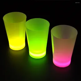 Party Decoration 10pcs Plastic Glow Stick Cup Neon Colors Kids Birthday Multi Color Night Event Favor Drink 6.5cm