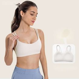 High Elastic Yoga Sports Bra Lu-078 Women Tank Tops z wyściełanym stanikiem Piękne plecy Wygodne Fitness Biecid Gym Ubrania