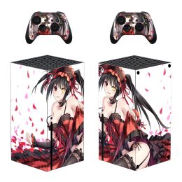 Stickers Anime DATE A LIVE Tokisaki Kurumi Protector Sticker Decal Cover for Xbox Series X Console and Contracoller Skin Sticker Vinyl